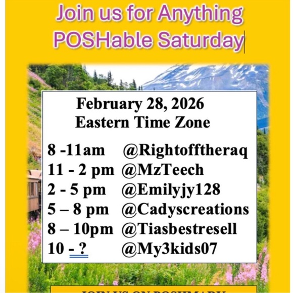 Other - Anything Poshable Share Show Back Up Host